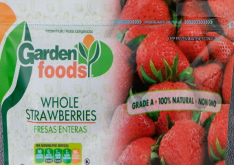 Frozen Fruit Whole Strawberries Garden Foods 1lb