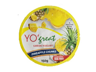 Yogurt Yo'Great Greek Pineapple 150g