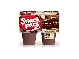 Pudding Snack Pack Chocolate Fudge 4 cups
