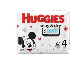 Diapers Huggies Snug & Dry (Size 4) 27 Pack