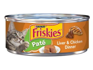 Cat Food Can Friskies Pate Liver & Chicken 5.5oz