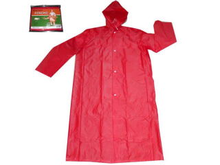 Raincoat Poncho SI Adult Red