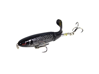 Fishing Lures Prop Floating Black/Silver