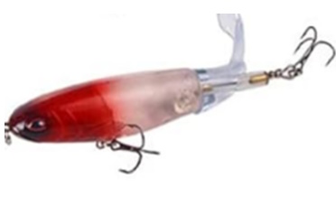 Fishing Lures Prop Floating Clear/Red