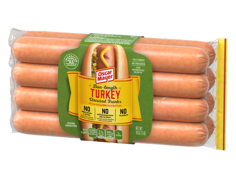Oscar Mayer Turkey Uncured Franks Hot Dogs